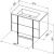 Схема тумбы Allen Brau Reality 1.32005.BGM 80x46