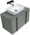 Тумба под раковину Allen Brau Reality 1.32005.CGM 80x46 олива матовая