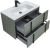Тумба под раковину Allen Brau Reality 1.32005.CGM 80x46 олива матовая