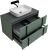 Тумба под раковину Allen Brau Reality 1.32006.CGM 90x46 олива матовая