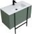 Тумба под раковину Allen Brau Reality 1.32006.CGM 90x46 олива матовая