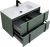 Тумба под раковину Allen Brau Reality 1.32006.CGM 90x46 олива матовая