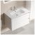 Тумба под раковину Sancos Libra LB80W 80x45 подвесная, белый глянец