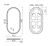Схема зеркала Sancos Oval OV45F