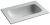 Раковина Ceramicanova Grace CN7031wx 71x13.7, белая глянцевая