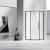 Душевой уголок Vincea Slim-N VSP-4SN900CLB 90x90, профиль черный