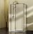 Душевой уголок Vincea Slim-N VSR-5SN9090CLGM 90x90, профиль вороненая сталь
