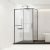 Душевой уголок Vincea Slim Soft VSR-1SS1012CLGM 120x100, профиль вороненая сталь