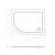 Схема душевого поддона Cezares TRAY-M-RH-120/90-550-35-W-R