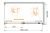 Схема душевого уголка Cezares LUX-SOFT-W-AH-1-140/90-C-Cr-IV