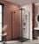 Душевой уголок Cezares LINER-A-1-90-C-NERO-L 90x90, профиль черный