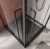 Душевой уголок Cezares LINER-A-2-90-C-NERO 90x90, профиль черный