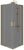 Душевой уголок Cezares SLIDER-AH-2-80/90-100/110-GRIGIO-BORO 80x100, стекло графит, профиль золото