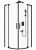 Душевой уголок Cezares SLIDER-R-2-80/90-C-NERO 80x80, профиль черный