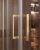 Душевой уголок Cezares MOLVENO-A-22-100+20-C-BORO-IV 120x120, профиль золото