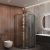 Душевой уголок Cezares MOLVENO-R-2-90-C-GM-IV 90x90, профиль сталь