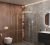 Душевой уголок Cezares MOLVENO-RH-1-120/90-C-BORO-IV 120x90, профиль золото