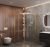 Душевой уголок Cezares MOLVENO-RH-22-120/110-C-BORO-IV 120x110, профиль золото