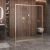Душевой уголок Cezares MOLVENO-AH-2/2-170/90-C-BORO-IV 170x90, профиль золото