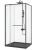 Душевой уголок Cezares LUX-AH-FS-11-100/90-C-GM 100x90, профиль сталь