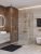 Душевой уголок Cezares LUX-AH-FS-11-120/90-C-BORO 120x90, профиль золото