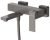 Смеситель для ванны Cezares Slider SLIDER-VD-GM, оружейная сталь
