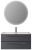 Тумба с раковиной подвесная Cezares Eco-cer-n 100 Grafito, раковина белая CZR-8073-100