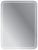 Зеркало с подсветкой Cezares Duet CZR-SPC-DUET-600-800-LED-TCH 60x60.7