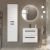Шкаф-пенал Cezares Eco ECO-1500-2A-SC-BL 40x150, белый глянцевый