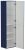 Шкаф-пенал Cezares Eco ECO-1500-2A-SC-SPF-P 40x150, сапфир