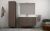 Тумба со стеклянной раковиной подвесная Cezares Eden 121 Rovere scuro Soft, раковина белая