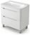 Тумба с раковиной Uperwood Ocean KOceanF80w2 80x45 напольная, белая, 2 ящика