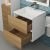 Тумба под раковину Uperwood Barsa 2937205250 50x45 подвесная, белая/дуб сонома
