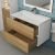 Тумба под раковину Uperwood Barsa 293020532 80x45 подвесная, белая/дуб сонома