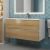 Тумба под раковину Uperwood Barsa 293020533 100x45 подвесная, белая/дуб сонома