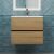 Тумба под раковину Uperwood Barsa 2930205257 60x45 подвесная, черная/дуб сонома