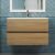 Тумба под раковину Uperwood Barsa 293020539 80x45 подвесная, черная/дуб сонома