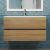 Тумба под раковину Uperwood Barsa 2937205253 90x45 подвесная, черная/дуб сонома