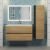 Тумба под раковину Uperwood Barsa 2937205253 90x45 подвесная, черная/дуб сонома