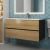 Тумба под раковину Uperwood Barsa 293020540 100x45 подвесная, черная/дуб сонома