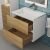 Тумба с раковиной Uperwood Barsa 2930205646 60x45, раковина белая подвесная тумба белая/дуб сонома