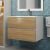 Тумба с раковиной Uperwood Barsa 293020546 70x45, раковина белая подвесная тумба белая/дуб сонома