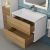 Тумба с раковиной Uperwood Barsa 293020546 70x45, раковина белая подвесная тумба белая/дуб сонома