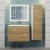 Тумба с раковиной Uperwood Barsa 293020546 70x45, раковина белая подвесная тумба белая/дуб сонома