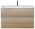 Тумба с раковиной Uperwood Barsa 293020534 80x45, раковина белая подвесная тумба белая/дуб сонома