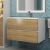 Тумба с раковиной Uperwood Barsa 293020534 80x45, раковина белая подвесная тумба белая/дуб сонома