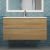 Тумба с раковиной Uperwood Barsa 293020535 100x45, раковина белая подвесная тумба белая/дуб сонома