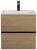 Тумба с раковиной Uperwood Barsa 29830205647 50x45, раковина белая подвесная тумба черная/дуб сонома