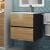 Тумба с раковиной Uperwood Barsa 29830205647 50x45, раковина белая подвесная тумба черная/дуб сонома