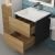 Тумба с раковиной Uperwood Barsa 29830205647 50x45, раковина белая подвесная тумба черная/дуб сонома